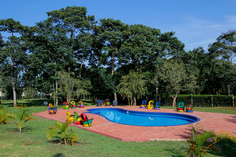 The swimming pool at Maya Nature Resort.