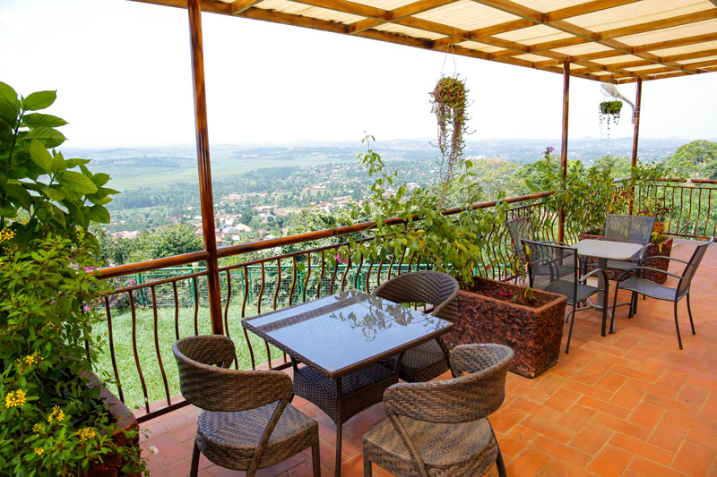 The terrace at Maya Nature Resort.