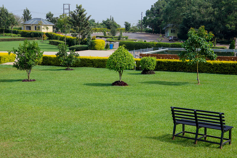 Green grounds at Maya Nature Resort.