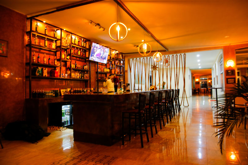 The bar at Maya Nature Resort.