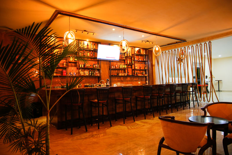 The lounge at Maya Nature Resort.