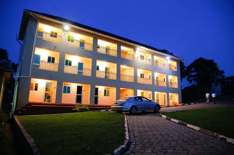 The resort at dusk at Maya Nature Resort.