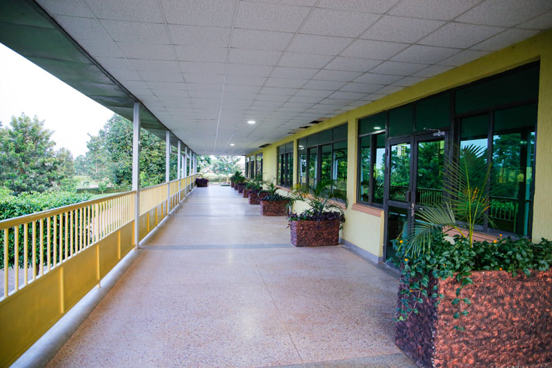 Covered walkway at Maya Nature Resort.